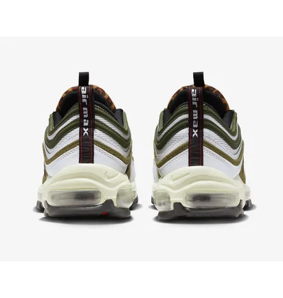 Кросівки чоловічі Nike Air Max 97 Goes Wild With A Leopard Tongue White/Olive DX8973-100