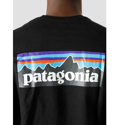 Лонгслив мужской Patagonia P-6 Logo Uprisal Crew Sweatshirt Black BLK39657