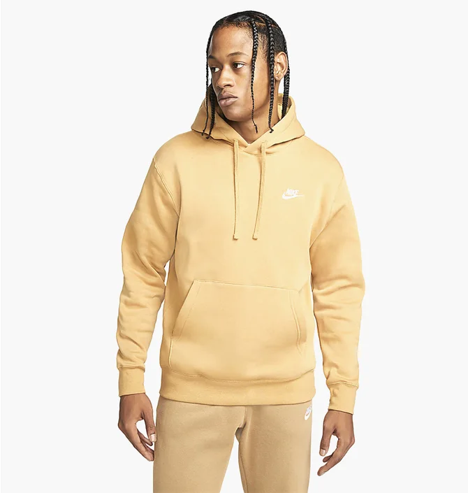 Худі чоловіче Nike Sportswear Club Fleece Yellow Bv2654-722