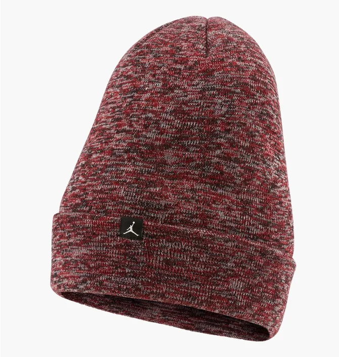 Шапка унісекс Air Jordan Beanie Cuffed Jumpman Red/Grey DJ6048-687