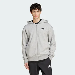 Толстовка чоловіча Adidas Future Icons Doubleknit Full-Zip Sportswear Grey IW8597