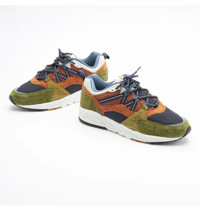Кроссовки унисекс Karhu Trees Of Finland Pack Fusion 2.0 Brown/Green F804131