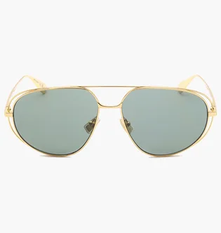 Сонцезахисні окуляри жіночі BOTTEGA VENETA Green/Gold BV1344S-001-61