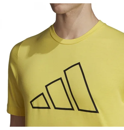Футболка чоловіча Adidas Ti 3Bar Tee Yellow HK9530