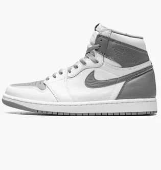 Кроссовки мужские Air Jordan 1 Retro High Og White/Grey 555088-037