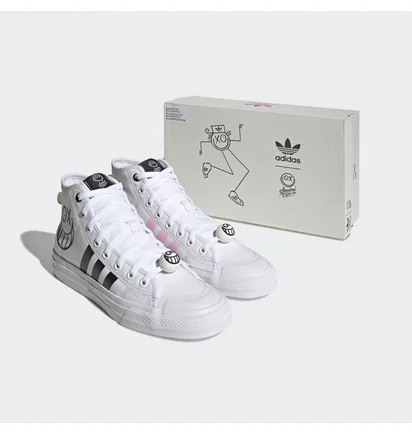 Кроссовки мужские Adidas Nizza High Rf X André Saraiva Shoes White Hq6861