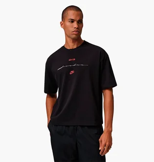 Футболка чоловіча Air Jordan Flt Script Boxy Ss Crew Black IF3014-010