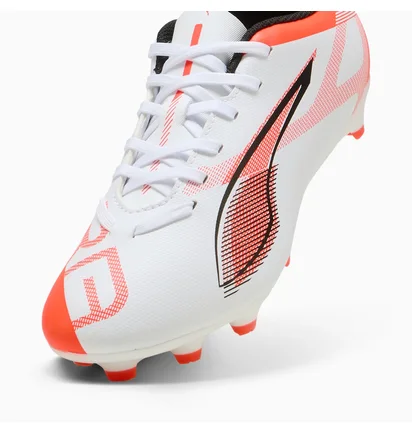 Бутсы детские Puma Ultra 5 Play Fg/Ag White/Red 108170-01