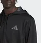 Кофта мужская Adidas Train Essentials Seasonal Training Full-Zip Jacket Black Ib8137
