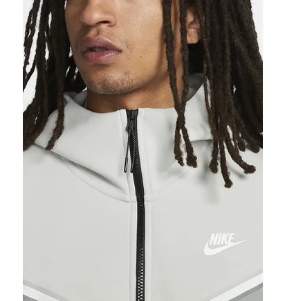 Толстовка чоловіча Nike Nsw Tech Fleece Grey/White Cu4489-034