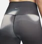 Леггинсы женские Nike Womens 7/8 High-Rise Printed Leggings Black/White Dm7015-070