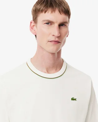 Футболка мужская Lacoste Roland-Garros Edition Jersey T-Shirt White TH8757-51-70V