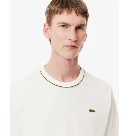 Футболка мужская Lacoste Roland-Garros Edition Jersey T-Shirt White TH8757-51-70V