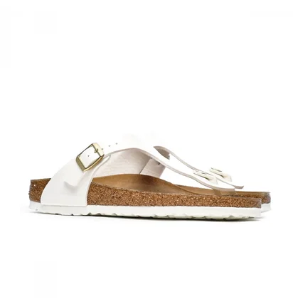 Тапочки жіночі Birkenstock Gizeh Bf Patent White 1005300