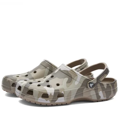 Тапочки чоловічі CROCS Classic Printed Camo Clog Camo/Olive 206454-2ZJ