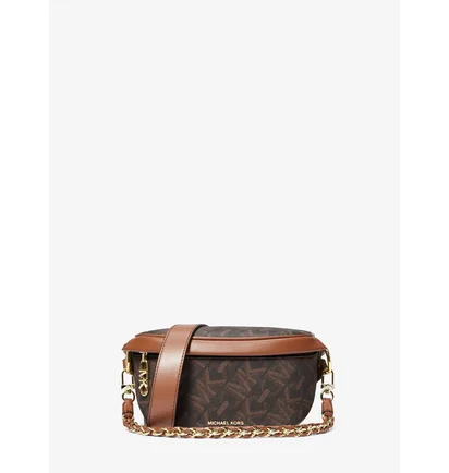 Сумка жіноча Michael Kors Slater Extra-Small Empire Signature Logo Sling Pack Brown 30H3G04M0B-BROWN-LUGGAGE-79688
