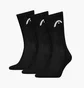 Шкарпетки чоловічі HEAD All Sports Training Crew Black (3 пари) 701229015-001
