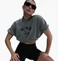 Топ жіночий Nike Sportswear Collection WomenS Crew-Neck Short-Sleeve Cropped French Terry Top Grey HJ0224-091