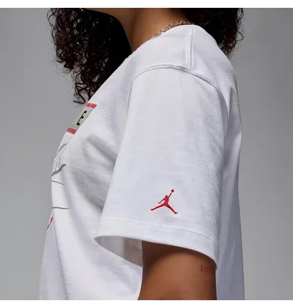 Футболка женская Air Jordan Flight Heritage T-Shirt White FQ3240-100