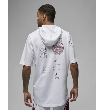 Футболка чоловіча Air Jordan Sport MenS Hooded T-Shirt White FB7427-100