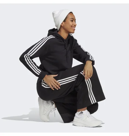 Худи женское Adidas Essentials 3-Stripes French Terry Crop Hoodie Grey Ic8767