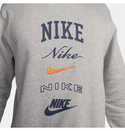 Свитшот мужской Nike Long-Sleeve Crew-Neck Sweatshirt Club Fleece Green FN2610-063