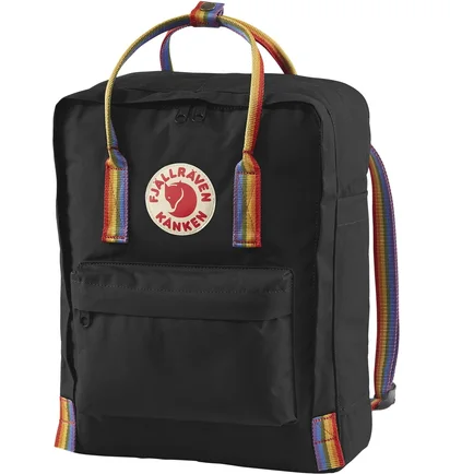 Рюкзак унисекс Fjallraven Kanken Rainbow Black 23620.550-907