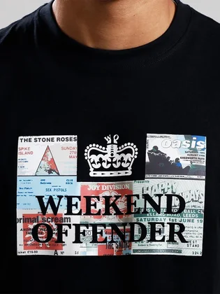 Футболка мужская Weekend Offender Tickets Black WOSPT1904-BLACK