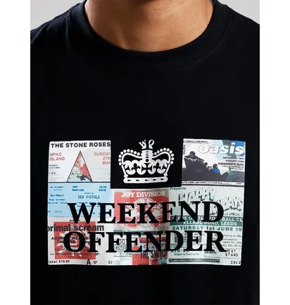 Футболка мужская Weekend Offender Tickets Black WOSPT1904-BLACK