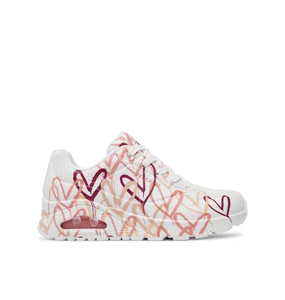 Кросівки жіночі Skechers Uno - Dripping In Love White 155507-WCRL