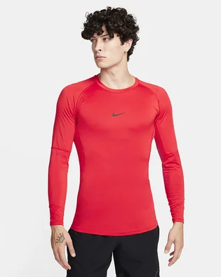 Лонгслив мужской Nike Pro Dri-Fit Fitness-Longsleeve Red FB7919-657