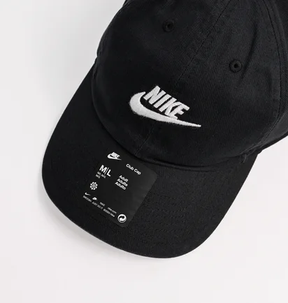 Кепка унісекс Nike Club Futura Wash Cap Black FB5368-011