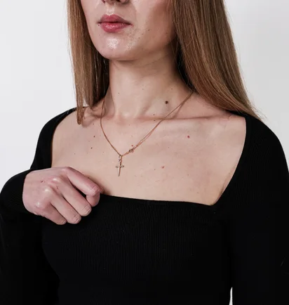 Топ женский H&M Square-Neck Crop Top Black 1189031002