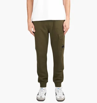 Штаны мужские C.P. Company Diagonal Raised Fleece Cargo Olive 17CMSP017A-005086W