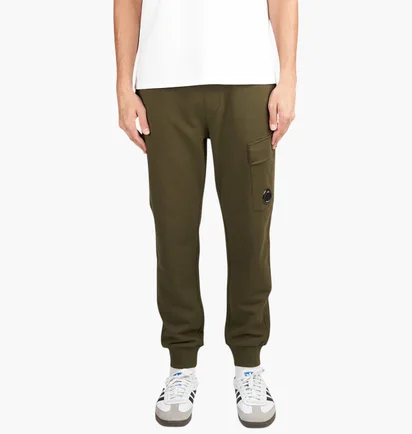 Штаны мужские C.P. Company Diagonal Raised Fleece Cargo Olive 17CMSP017A-005086W