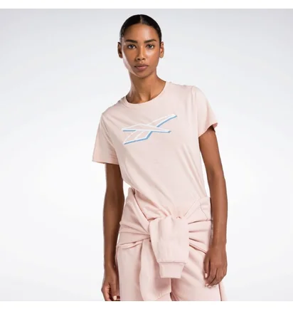 Футболка женская Reebok Vector Graphic T-Shirt Peach 100071095