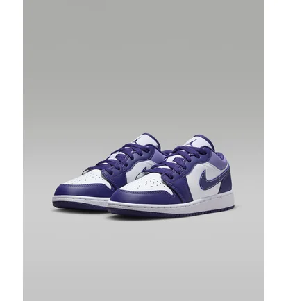 Кросівки дитячі Air Jordan 1 Low Sky J Purple Gs White/Violet 553560-515