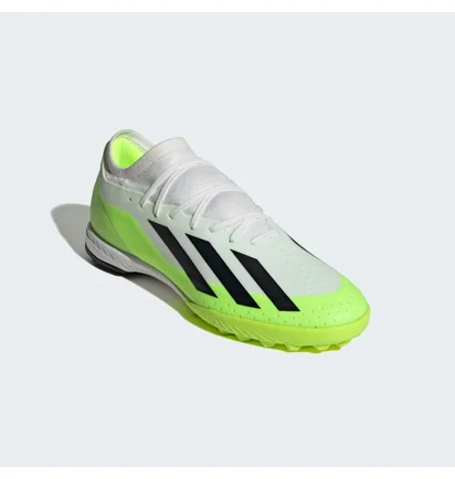 Сороконожки унисекс Adidas X Crazyfast.3 Turf Shoes White/Green ID9337