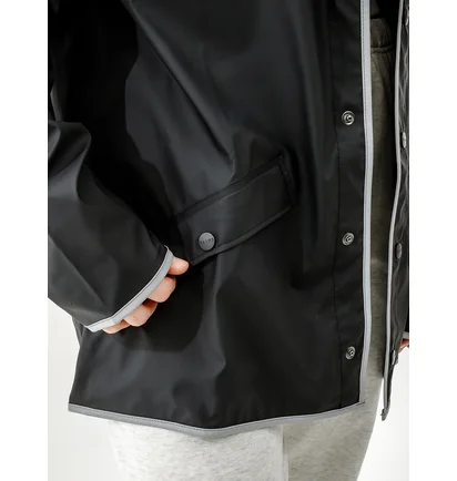 Вітровка унісекс Rains Jackets Black 1201-BLACKREFLECTIVE