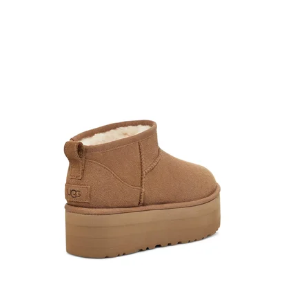 Уггі жіночі UGG Classic Ultra Mini Platform Boot Chestnut Brown 1135092-CHE