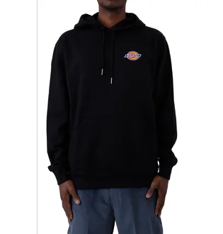 Худи мужское Dickies Fleece Embroidered Chest Logo Pullover Hoodie Black Twr20Kbk