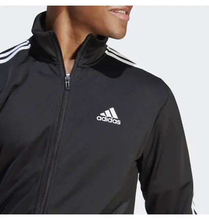 Спортивний костюм чоловічий Adidas Sportswear Basic 3-Stripes Tricot Track Suit Set Black Ic6747