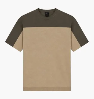Футболка мужская Armani Exchange Lightweight Linen Beige XM002153-AF22062-M6243