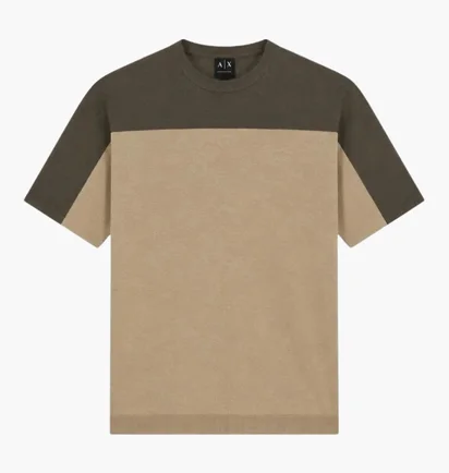 Футболка мужская Armani Exchange Lightweight Linen Beige XM002153-AF22062-M6243