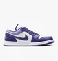 Кросівки чоловічі Air Jordan 1 Low MenS Shoes White/Violet 553558-515