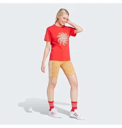 Футболка женская Adidas X Farm Rio Graphic Tee Orange IQ4486