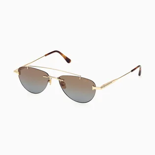 Солнцезащитные очки женские TOM FORD Brown/Gold FT1356-30F-55
