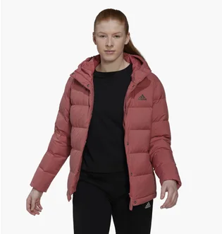 Пуховик жіночий Adidas Helionic Hooded Down Jacket Red Hg8745