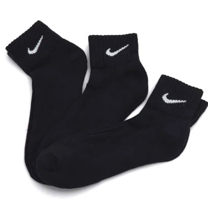 Носки унисекс Nike U Nk Everyday Cush Ankle (3 пары, утепленные) Black Sx7667-010