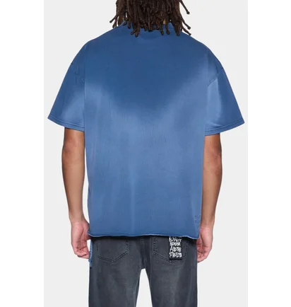 Футболка мужская Ksubi Champions Ekcess Ss Tee Ink Fade Blue MFA25TE009-BLU